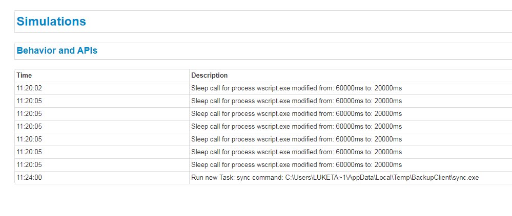joe4security's tweet photo. #Malware using SCHTASKS to evade #sandboxes is increasing! #JBX accelerate time and triggers tasks! See #SyncCrypt https://t.co/L25820uVAu https://t.co/q2STi26CNW