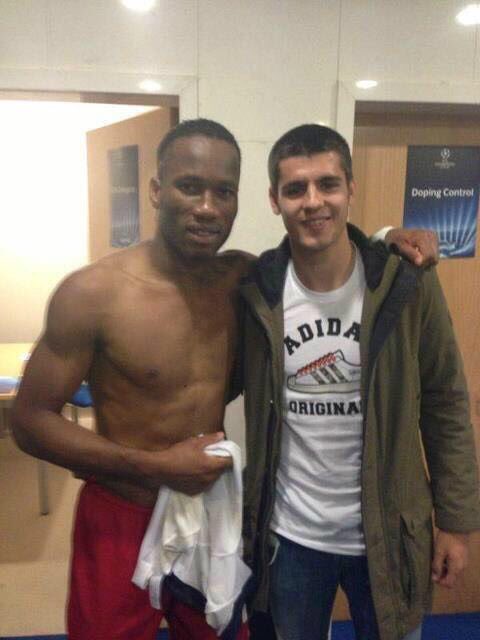 AlvaroMorata's tweet image. With a @ChelseaFC LEGEND!!