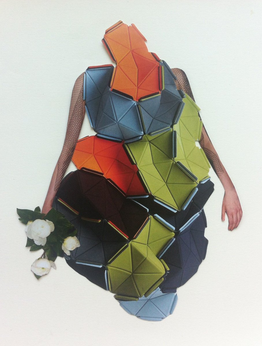 DMesander's tweet image. Pattern of behaviour #collage #cutandpaste #handmadecollage #collagista #contemporaryart