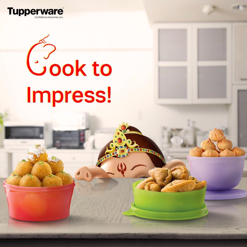 TupperwareIN's tweet photo. #ContestAlert: Lord Ganesha is arriving. Share a recipe which you think can impress Lord Ganesha will love &amp; the best one will be gratified. https://t.co/ZCqBiKL2UP