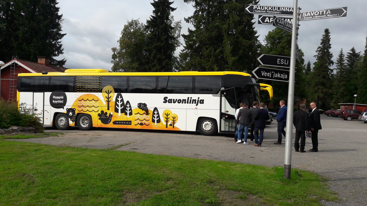 DestiaOy's tweet image. Bussi on lastattu mm. tositoimijoilla #vt5 kierros alkakoon! #mikkeli #destia