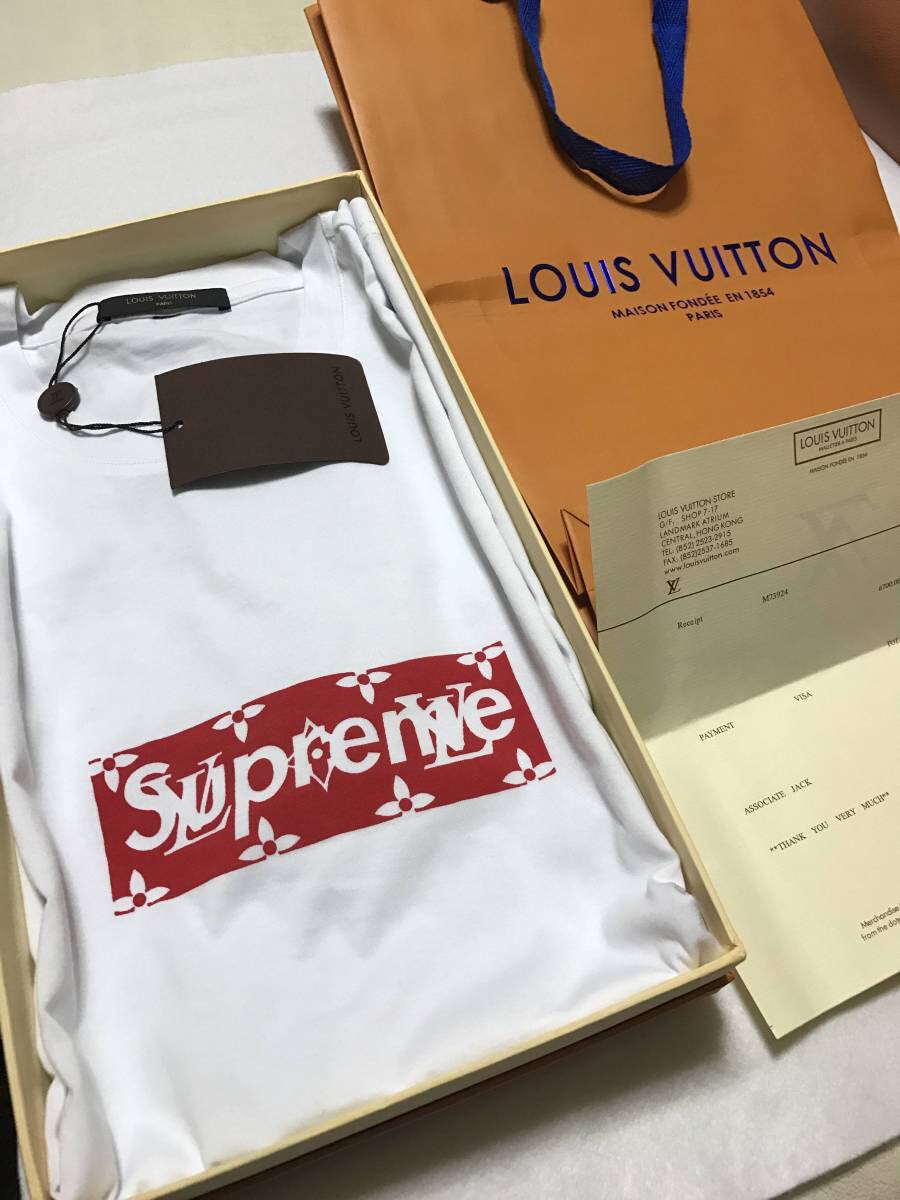 mousuto44lav's tweet photo. SUPREME×LOUIS VUITTON 

Box Logo Tee White S 👕

応募方法は↓
フォロー&amp;リツイート‼️

限定1名様⭐️

リプでのコメントよろしくお願いします📝

#SUPREME
#LOUISVUITTON https://t.co/hJ7pl4pBf5