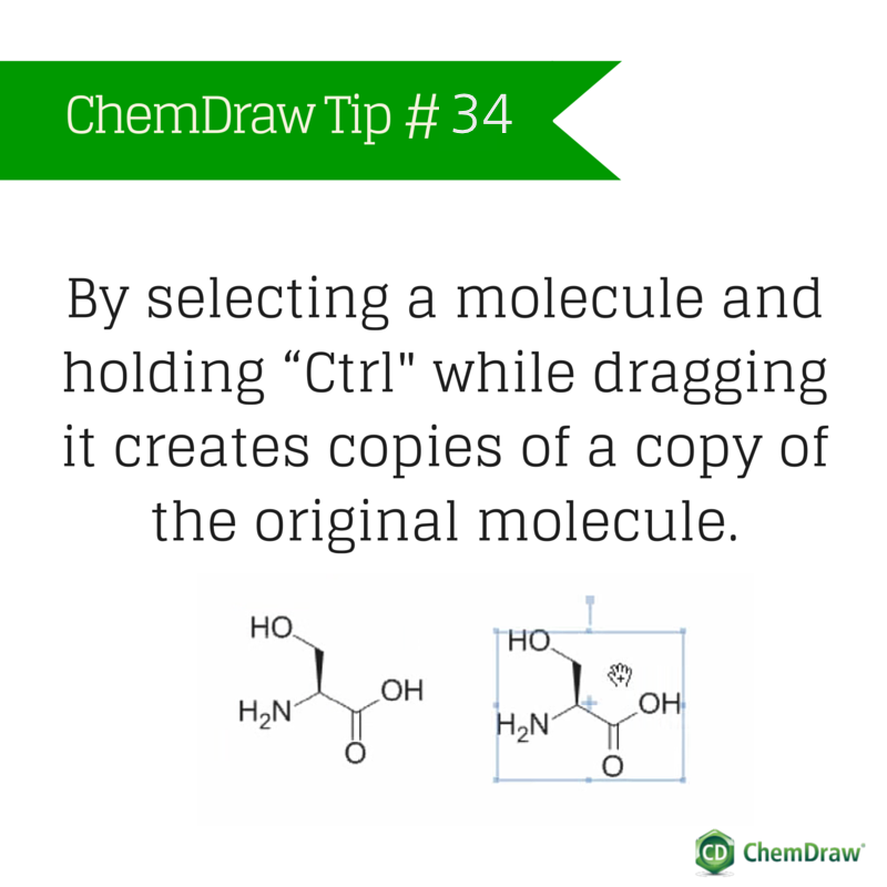 ChemDraw's tweet photo. A new #ChemDrawTip is here! Watch our video and learn more: https://t.co/n1TXkY7SzV https://t.co/xtFMWMuMZO