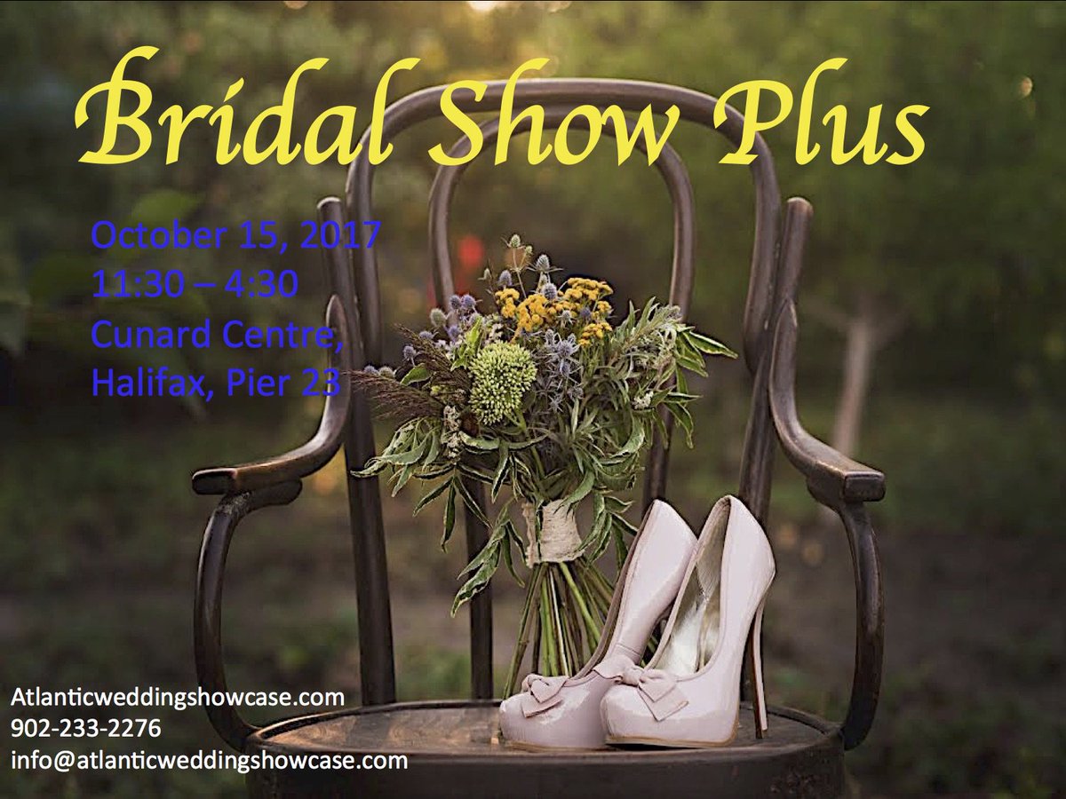 Get your tickets now for the Bridal Show Plus October 15 <a href="/CunardCentre/">Cunard Centre</a> hfx. We cannot wait to see you. #AWS2017 #lovingalllove