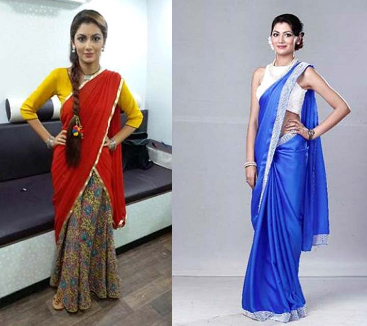 #SritiJha is all set to play a double role in #KumkumBhagya!

Which looks suits her more?! #Munni or #Pragya?!
