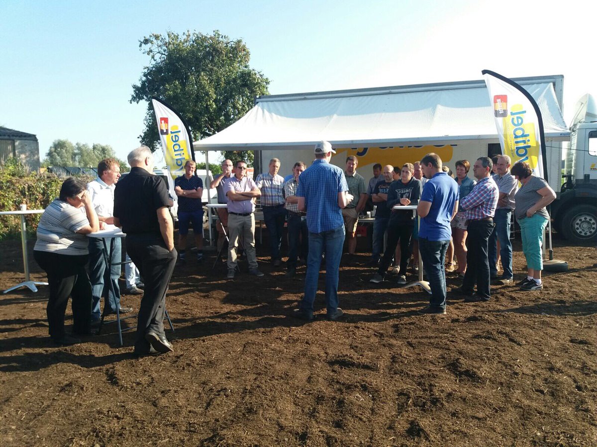 Een zonovergoten eerste infomoment voor onze landbouwers op de Mydibel-testpercelen! #Mydibel