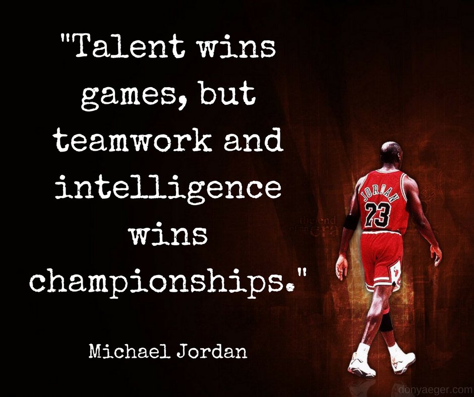 Don Yaeger on Twitter Talent wins games but teamwork 