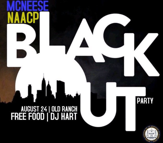 McNeeseZetas's tweet image. But definitely be sure to support @NAACPatMcNeese on tomorrow for their Blackout Party #mcneese21