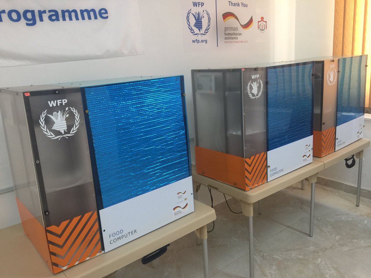 calebgrowsfood's tweet image. Great day @WFPInnovation @WFP @wfp checking in on #foodcomputer project for #refugeecamp aide - planning next steps!!
