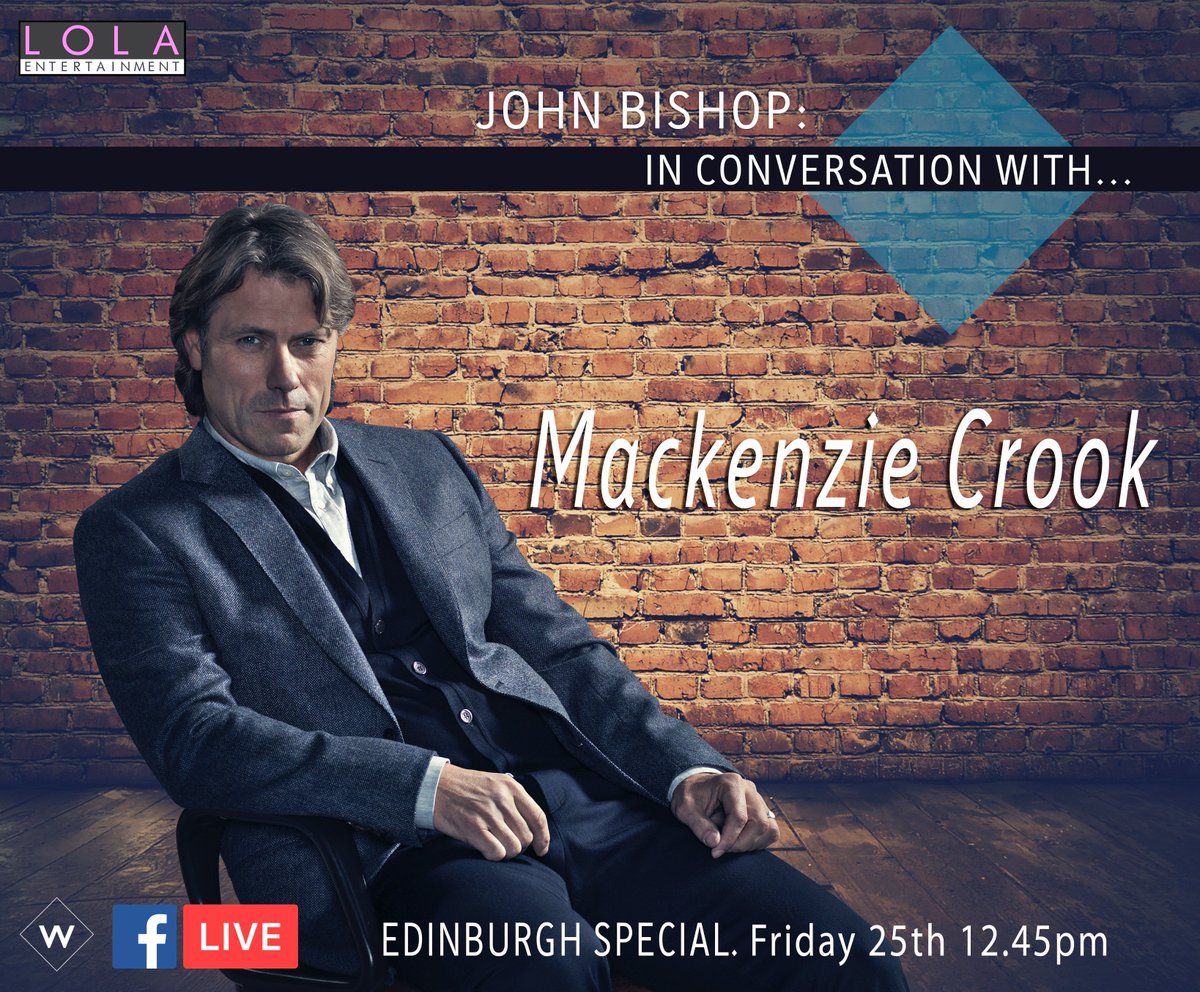 Mackenzie will be talking all things #Detectorists with <a href="/JohnBishop100/">John Bishop</a> this Friday, catch it live on John's Facebook page at 12:45pm