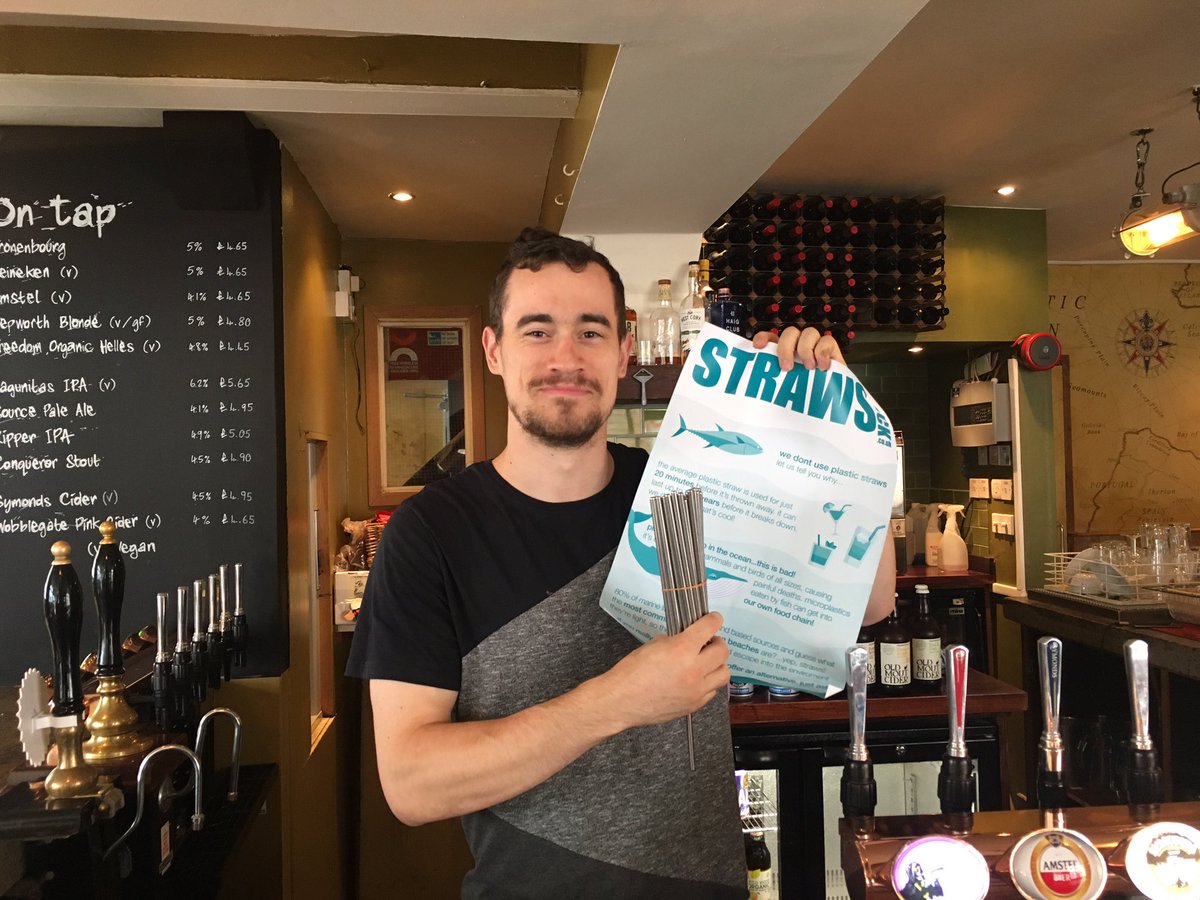 Straws suck (@strawssuck_uk) on Twitter photo Another straw free pub! Great work <a href="/earthstars_btn/">Earth and Stars</a> 🐋😍 #plasticfree #strawssuck #stopsucking #brighton Another straw free pub! Great work <a href="/earthstars_btn/">Earth and Stars</a> 🐋😍 #plasticfree #strawssuck #stopsucking #brighton