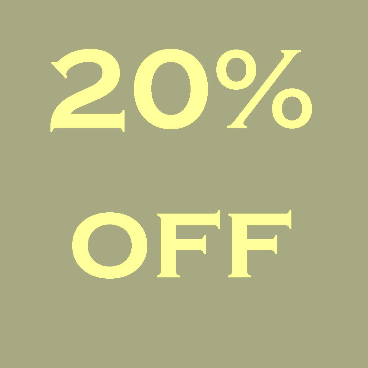 To celebrate our launch we're offering 20% off the first order for the first 20 customers. Just use the code at checkout "Launch 20%"