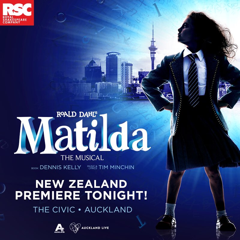 Tonight we celebrate the official New Zealand Premiere of Matilda The Musical at The Civic! Let's get REVOLTING Auckland! #MatildainNZ