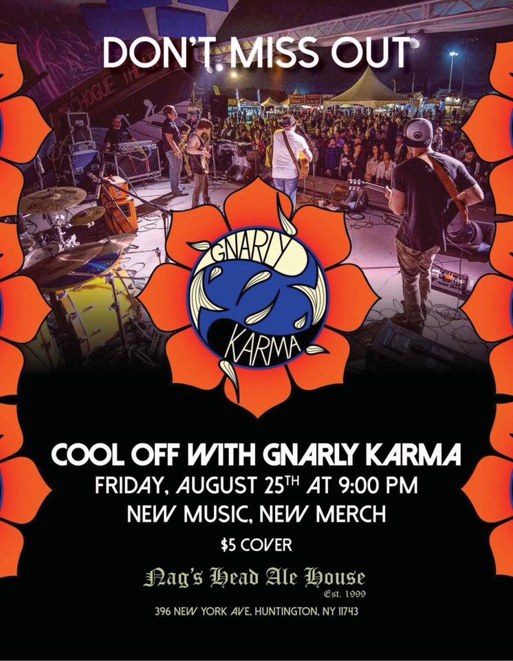 GnarlyKarmaLI's tweet photo. We are at Nags Head in Huntington this Friday night! Get Ready!!! https://t.co/uNCkwokTmn