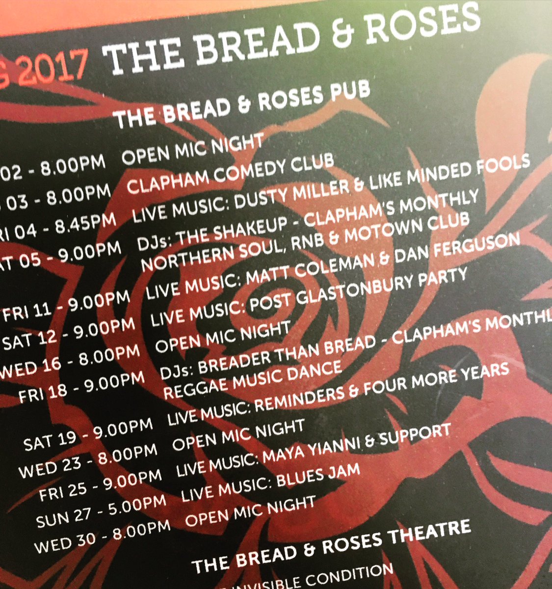 Bread and Roses Clapham tweet media
