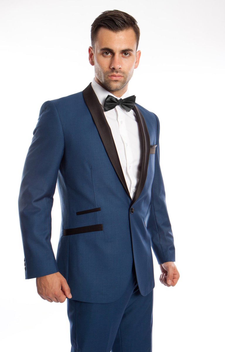Flexsuits's tweet image. Mens Blue Satin Shawl Collar Slim Fit #suit for sale on our website: apparel99.com #menssuit #slimfitsuit #bluesuit #mensfashion