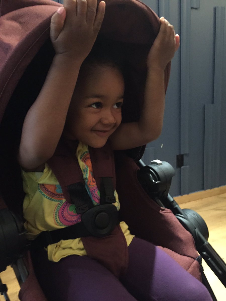 MeDeniseWild's tweet photo. An afternoon game of peekaboo with this munchkin at a launch for the @BabyJogger #CitySelectLux. #takeyourkidtowork #babyjogger #howistroll https://t.co/g93GKbkqzP