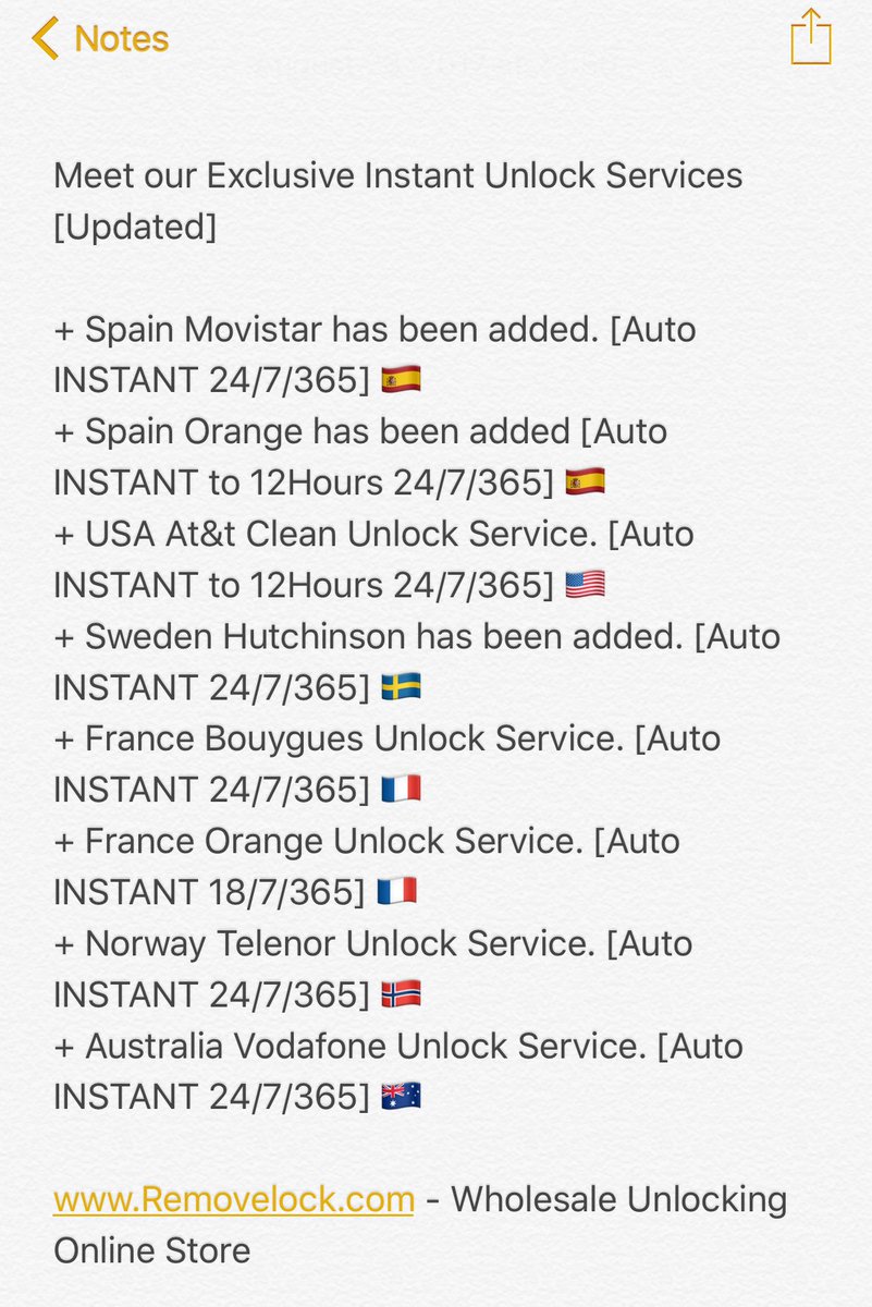 RemovelockTeam's tweet photo. Exclusive Instant IMEI Check &amp; Unlocking Source https://t.co/ZIpWLQSHK2