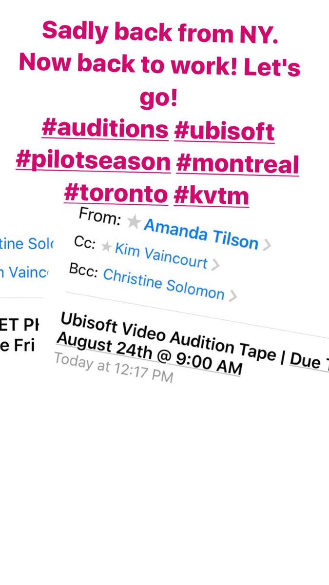 MsChrisSolomon's tweet photo. 🎬 #Auditions #ubisoft #pilotseason #montreal #toronto #KVTM https://t.co/rsFQdOdogc