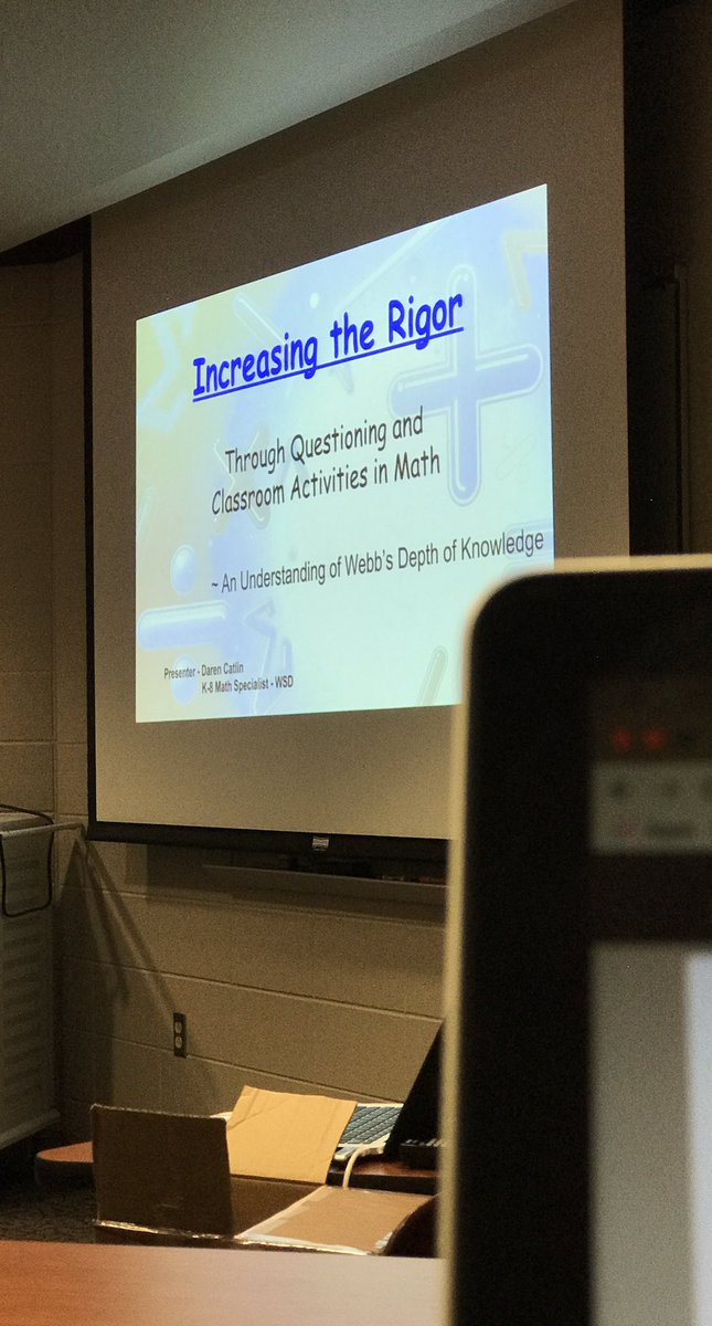 MrAReiche's tweet image. Increasing the Depth of Knowledge in Math problems will increase depth of the learning! #WSDTechSummit