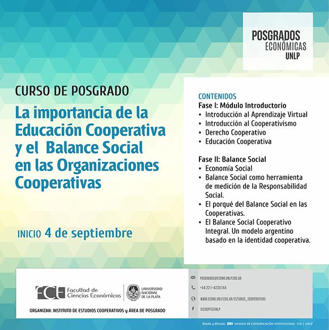 iecoopfceunlp's tweet image. Últimos días para inscribirte! No te quedes sin tu lugar. Cupos limitados. ¿Ya conocés los contenidos del curso? Ver bit.ly/2tqdnhm