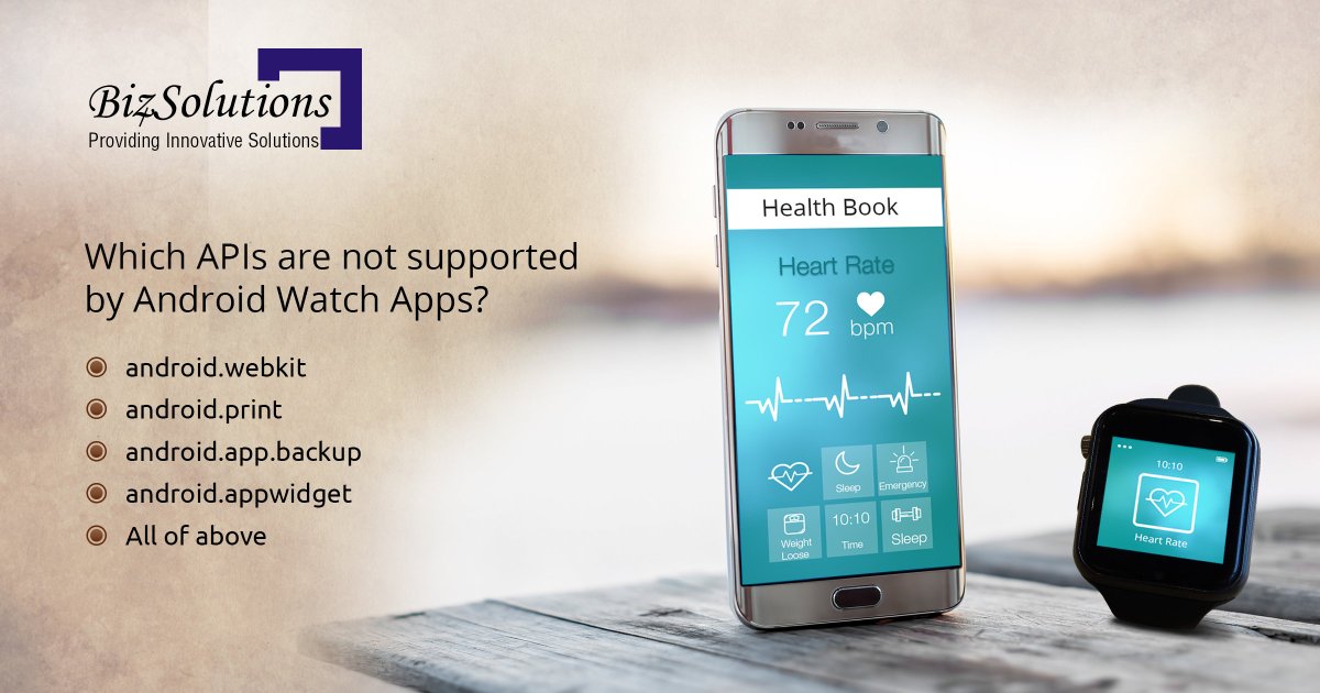 Biz4Solutions's tweet image. #AndroidWatchapps can access many standard #AndroidAPIs but don’t support some #Wearableapps #androidapp #IoT Info @ bit.ly/2uEWvD9