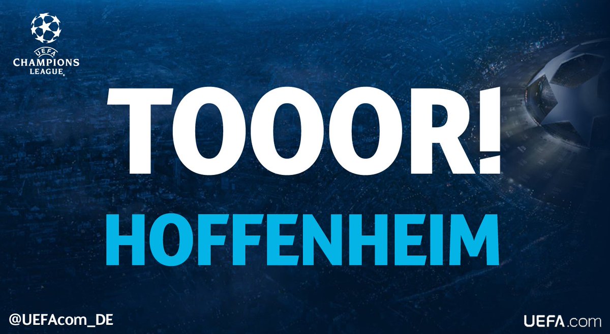 UEFAcom_de's tweet photo. Toooor!!! @Mark_Uth mit dem Anschlusstreffer zum 1:3 für @achtzehn99! #UCL #TSGLFC https://t.co/b7dUcJASxn