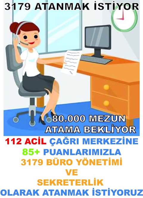 80 bin mezun atama bekliyor 
#3179BüroYönetimiAtamaBekliyor
<a href="/yigitbulutt/">YİĞİT BULUT</a>
<a href="/Cengizyavili/">Dr. Cengiz YAVİLİOĞLU</a>
<a href="/SenturkBilal/">bilalşentürk</a>
<a href="/muhteremince/">Muhterem İnce</a>
<a href="/ahmetarslan36/">Ahmet ARSLAN</a>