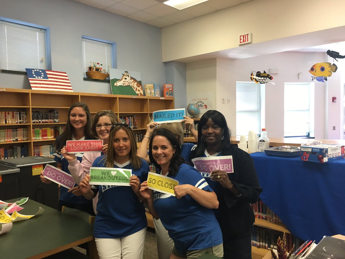 Breakout Edu for opening meeting! #mesnhcs #nhcschat