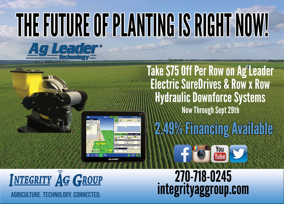 integrityprecag's tweet photo. Take Advantage of Special Offers on @AgLeaderTech SureDrives and Row x Row Hydraulic Downforce Now through Sept 29th. #yieldevolution https://t.co/MDBHKrPEL4