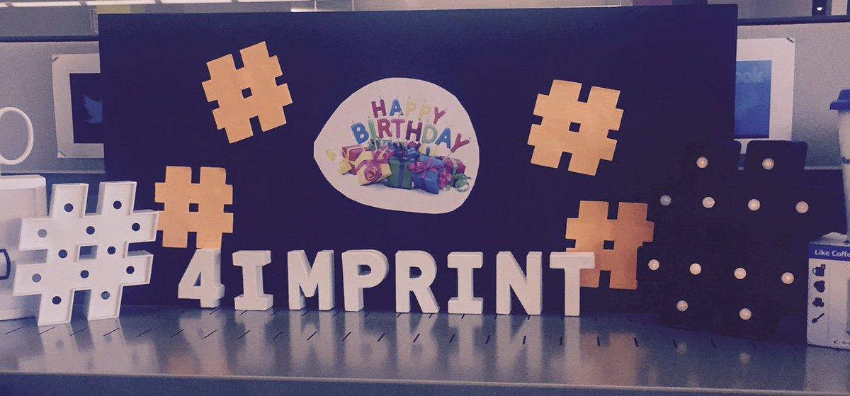 4imprint's tweet photo. Happy birthday hashtag! Here are some of our favorite #hashtags. #PromotionalProducts #4imprint #PromoProducts #hashtag10 https://t.co/rO3l5zw67M