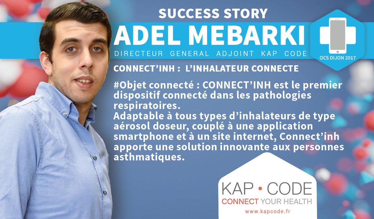 Bravo à <a href="/Kap_Code/">Kap Code</a> &amp; <a href="/Adel__Mebarki/">Adel Mebarki</a> qui présenteront <a href="/ConnectInh/">connect'inh</a> lors des #SuccessStories du #colloque <a href="/OCSDijon2017/">OCS Dijon 2017</a>
ocsdijon2017.fr