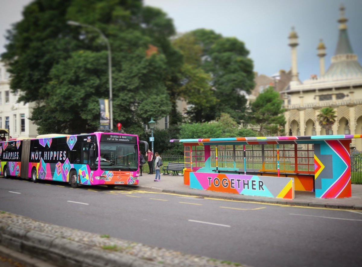BrightonHoveBus's tweet photo. Our #PrideBusStop competition ends 9am on Friday! Get snapping if you want to be our 4th lucky winner π T&Cs at https://t.co/2S11gfWHkj https://t.co/IwBQFxKPbu