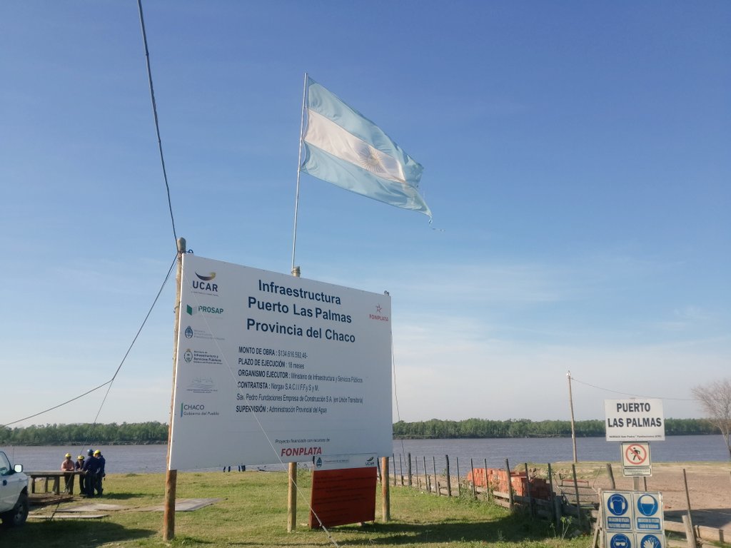 chacoenlinearad's tweet photo. #PuertoLasPalmas Recorrida de Obra con #ATPChaco futura operación del Puerto @EntidadEnlace @domingopeppo https://t.co/TDIXxLrCA4