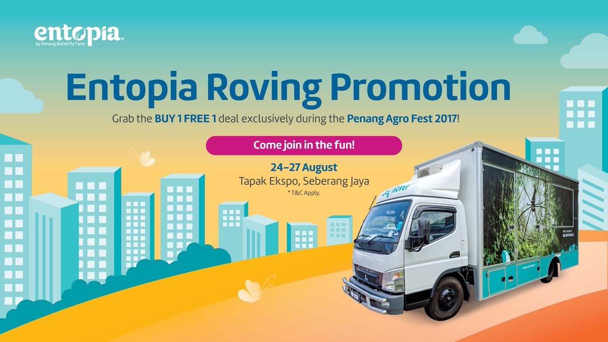 myentopia's tweet photo. Shout out to mainland Penang,the Buy1Free1 deal is coming your way!
#Entopia #promotions #penang #travel #malaysia #tourism
See you there 👋🏻 https://t.co/b9r2JjGEvp