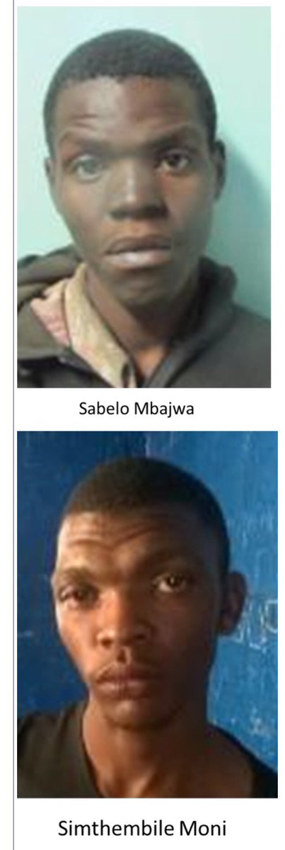 mwelimasilela's tweet photo. Faces of some of the 20 prisoners who #escaped yesterday while enroute to Correctional Services in Gauteng, manhunt launched. #sabcnews https://t.co/5xXG3UpqYf