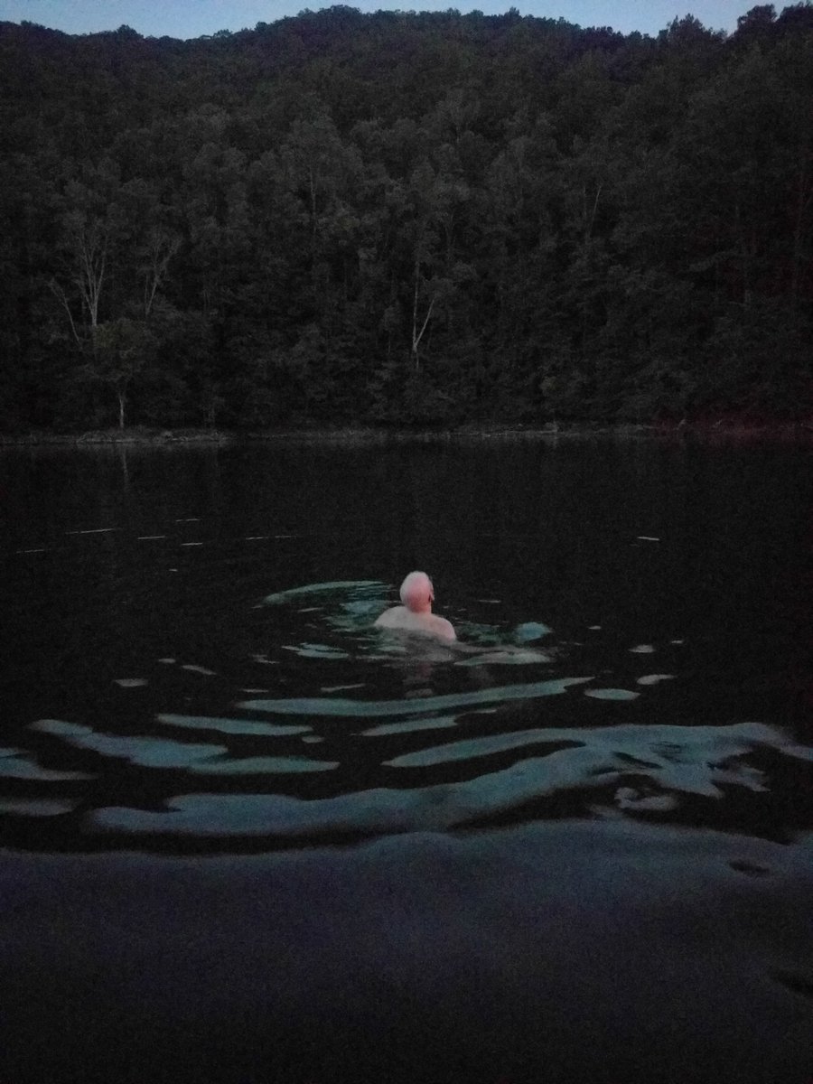 PaulLogston's tweet photo. Got to watch the eclipse from a lake! https://t.co/lv6Y8mgtNb