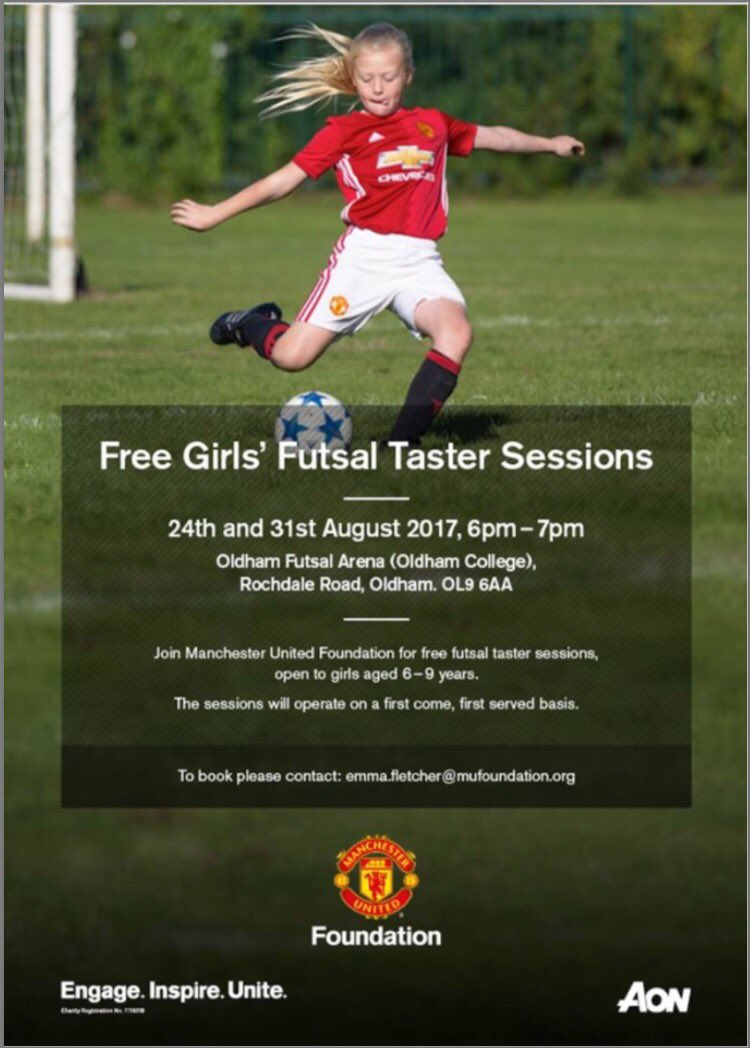 ⚽️ Girls Futsal Taster Session with Man Utd Girls RTC #thisgirlcan #futsal #mufc #oldham #manchester #girlsfootball