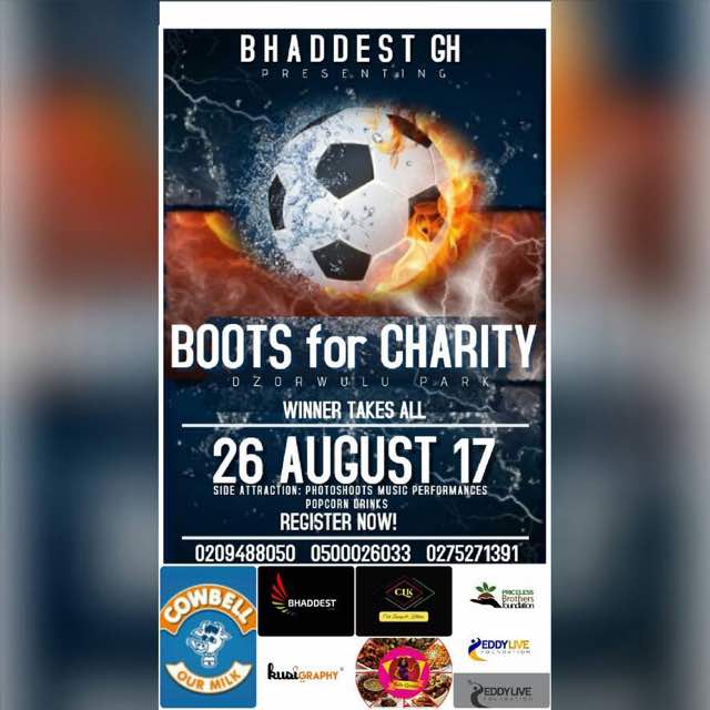 tonyfuah's tweet photo. #boots4charity #bhaddestgh #ReddyLIVE Foundation come let's play for charity. https://t.co/bMKPyyvlwV