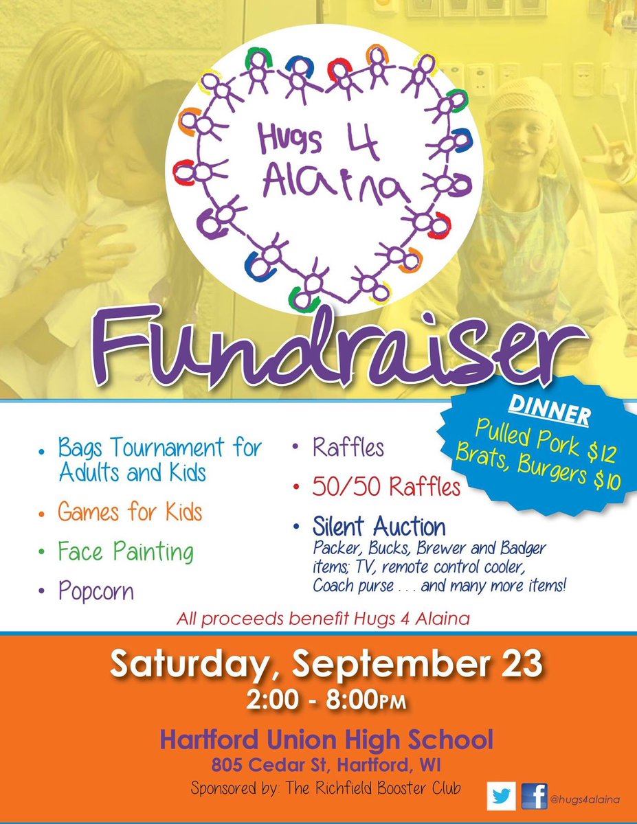 Hugs4Alaina's tweet photo. Our Bags tournament is coming up on September 23! Great event for families and sports teams! 
Sign up here: https://t.co/iRx3kUZHCo https://t.co/dnNjGrhJ45