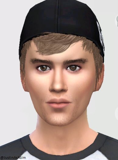 Justin as a sim tweet media