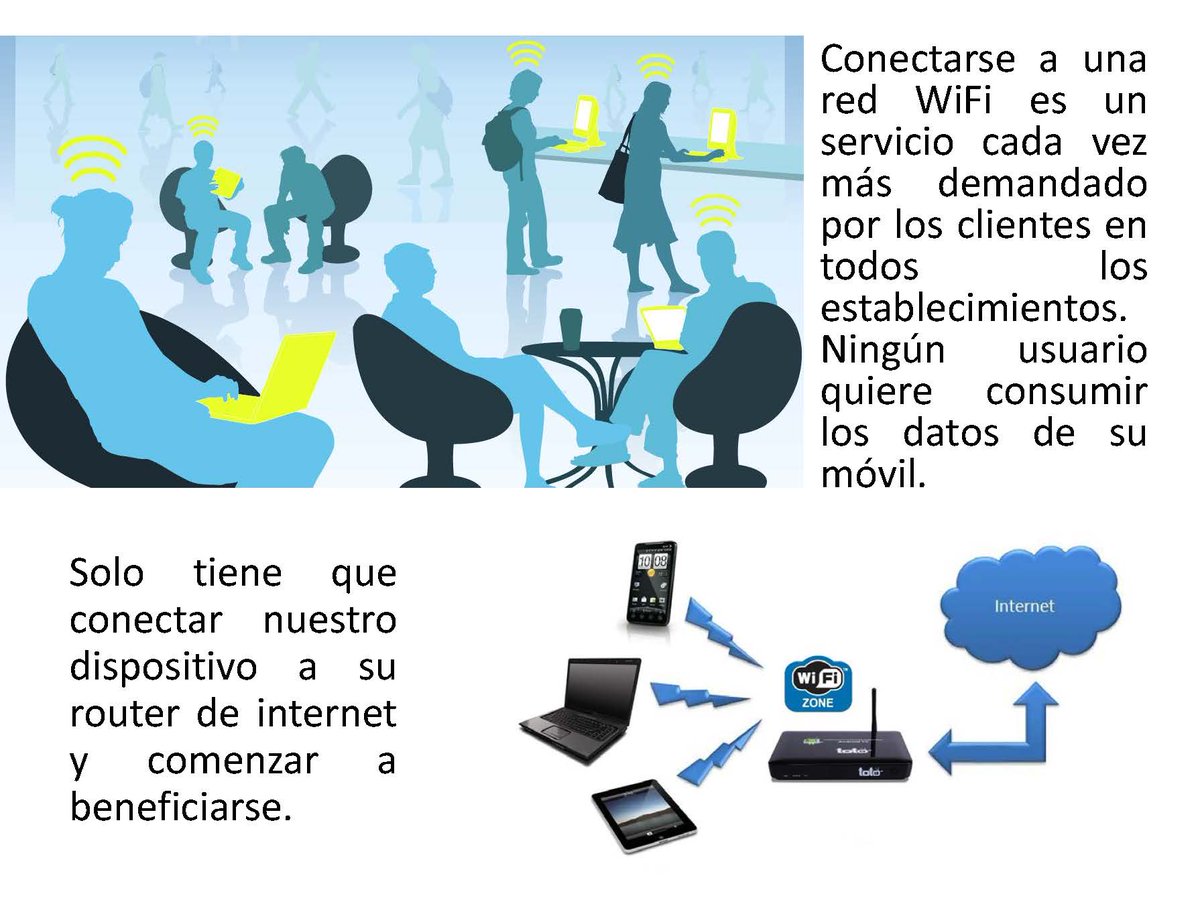 jelocom_es's tweet photo. Benefíciese de su conexión ofreciendo WiFi gratis a sus clientes.
Nadie quiere consumir los datos de su móvil y busca una conexión WiFi. https://t.co/YBK40nu64F