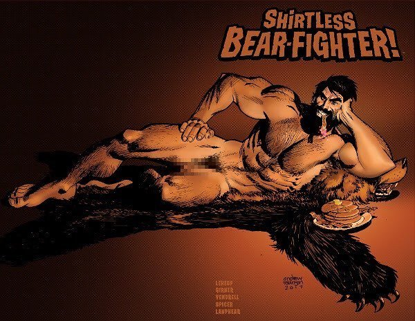 PetesBasement's tweet photo. #ShirtlessBearFighter 3 hits your #LCS today.
#WarOnBearor #BearPunch! #🐻 @sbf_comic #NCBD #NewComicBookDay https://t.co/9FDejGujaY https://t.co/GJC7Hzo2sG