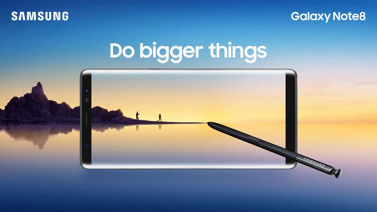 samsungID's tweet photo. Well.. It's time for you to #DoTheBiggerThings! Introducing the new #GalaxyNote8. Ready to explore the new galaxy? #TheNextGalaxy https://t.co/eoaT4CXXsq