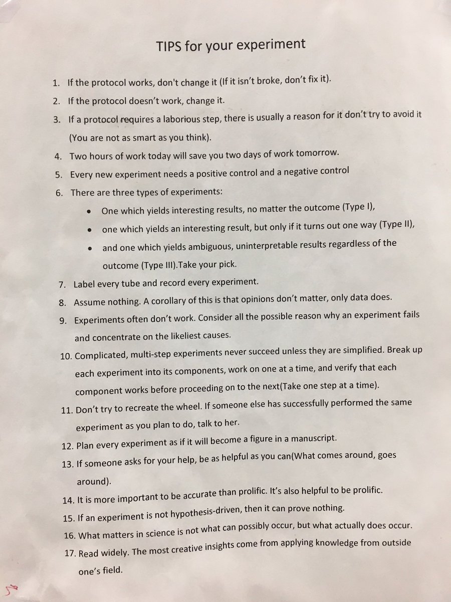 Tibor Rohacs (@rohacstibor) on Twitter photo <a href="/sq_microbio/">Scott Quainoo</a> Have this posted in my lab, not sure about source, but very useful at every level. More practical than philosophical. <a href="/sq_microbio/">Scott Quainoo</a> Have this posted in my lab, not sure about source, but very useful at every level. More practical than philosophical.