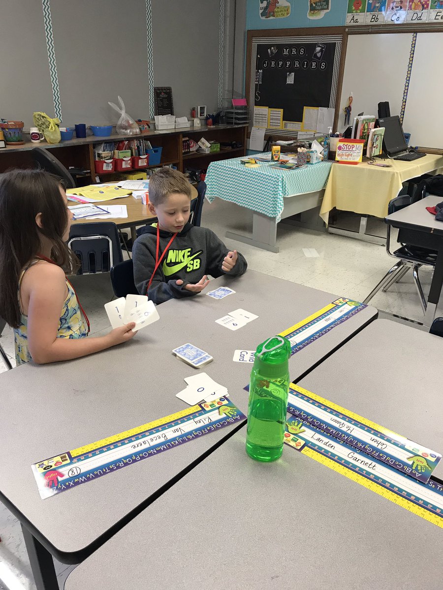 Mrs_Jeffries3's tweet photo. Fun in Math Today! #gofish #make10 #isdstrong #lufflions https://t.co/FBUOYNPDmC