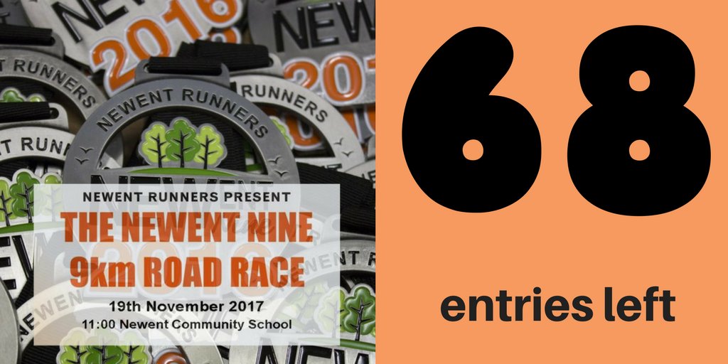 Only 83 entries left for the Newent 9 event, better get your skates on! bit.ly/Newent9