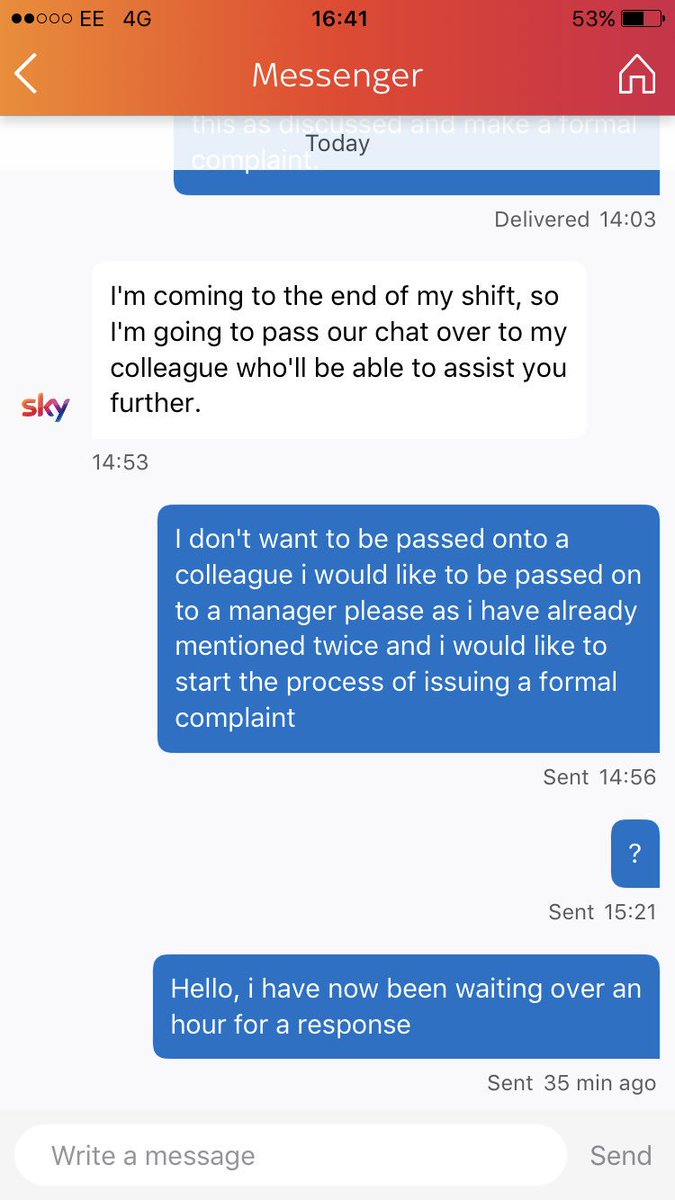 j_squared20's tweet image. @SkyHelpTeam Is it normal during a shift change to forget about your customers? #skytv #badservice #managerplease