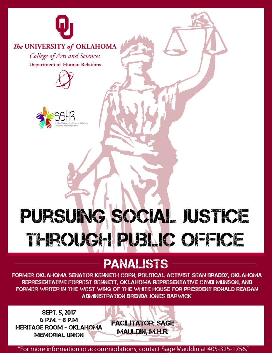 OUHumanRelation's tweet image. Don't forget about this awesome event on Sept. 5th!