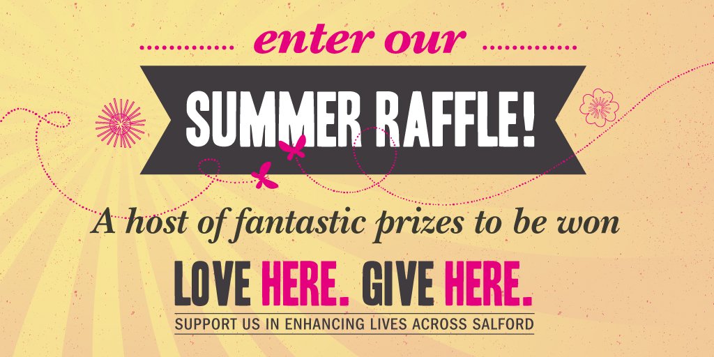 Lots of great prizes to WIN in @SalfordLeisure Summer Raffle get your tickets today https://t.co/fHydRUF0Jt https://t.co/rmRGx2wrAU